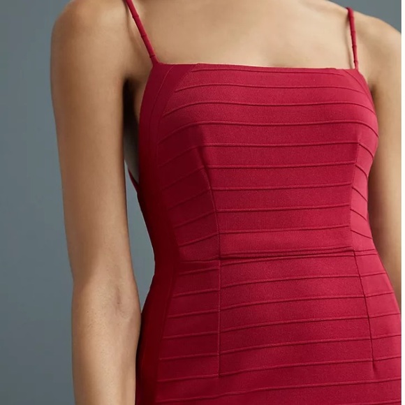 Anthropologie x Hutch Square Neck Slim Midi Dress - Picture 2 of 5